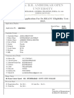 BRAOU BEd - MEd APPLICATION PORTAL PDF