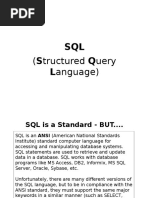 SQL Language) : (Structured Query