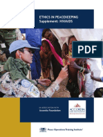 Ethics in Peacekeeping - Supplement HIV AIDS