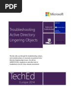 Troubleshooting Active Directory Lingering Objects