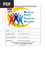 TESDA Competency-Based Curriculum Presentation | PDF | Competence ...