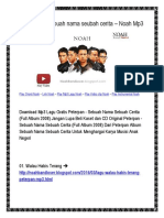 Full Album Sebuah Nama Seubah Cerita - Noah Mp3
