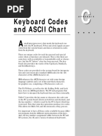 Appendixc (Keyboard Codes and Ascii Chart)