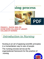 Nursing Process: Franco L. Razon, Man, RN Divine Word College of Legazpi College of Nursing