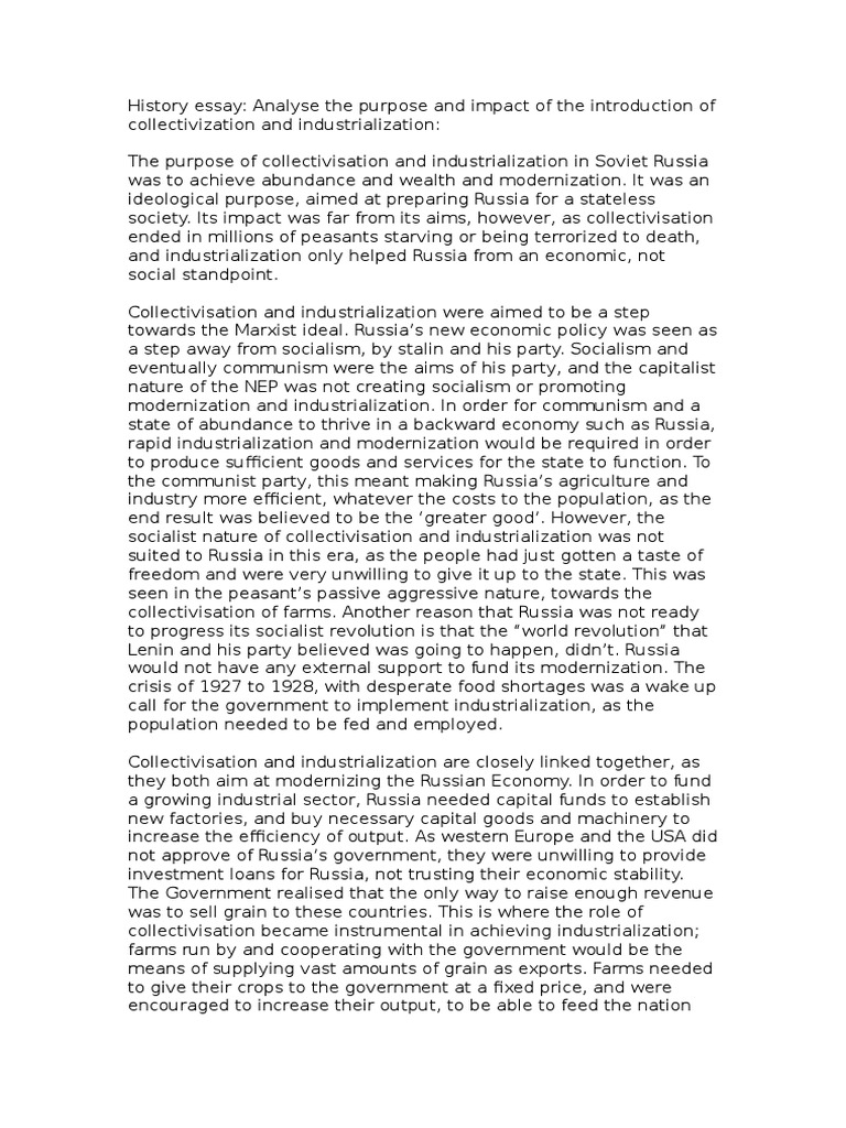 Essay on collectivisation 03 picture