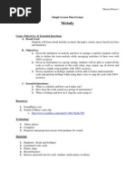 Download Simple Lesson Plan for Melody Lesson 2 of Final TPreece PDF by TheresaP SN30671985 doc pdf