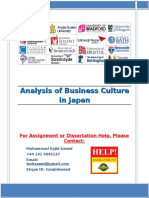 Analysis of Business Culture in Japan