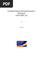 Cracking Oxford Advanced Learner's Dictionary (CD-COPS 1.8)