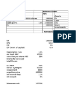 Balance Sheet ABC Liabbilities Assets