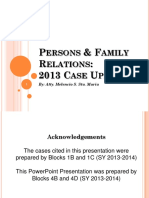 2013 Persons and Family Relations Case Updates