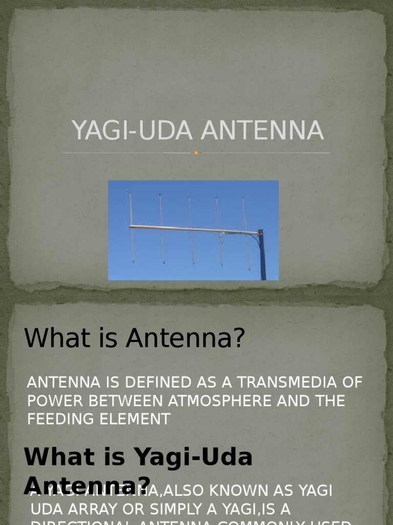 Yagi Uda Antenna | PDF | Antenna (Radio) | Electrical Impedance