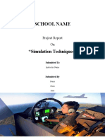 Report On Simulation Techniques!