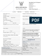 New Visa Application Form 1.3.2013