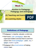 Introduction to Pedagogy and Teaching Concepts