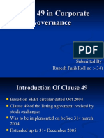 Clause 49 in Corporate Governance