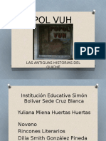 Diapositivas de Popol Vuh Yuliana Huertas
