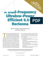 A Dual-Frequency Ultralow-Power Efficient 0.5-g Rectena