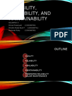 Reliability, Availability, and Maintainability