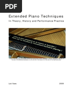 Extended Piano Techniques Piano Sheet Music