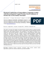 Electrical Conductivity of Lignocellulose Composites Loaded With Electrodeposited Copper Powders. Part II. Influence of Particle Size On Percolation Threshold098883