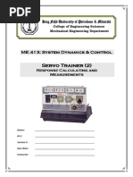 Lab10b - SERVO TRAINER 2 Response Calculating and Measurements