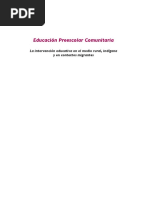 Educación Preescolar Comunitaria