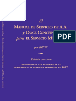 El Manual de Servicio de AA y Doce Conceptos para El Servicio Mundial Por Bill W (1) .