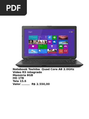 Notebook Toshiba