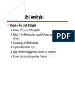 Steps of Per Unit Analysis