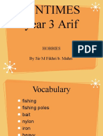Funtimes Year 3 Arif: Hobbies by Sir M Fikhri B. Muhri