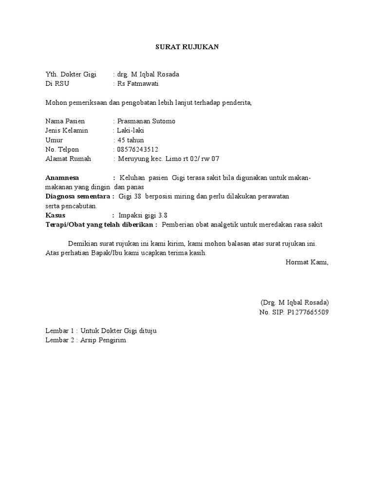 Surat Rujukan | PDF