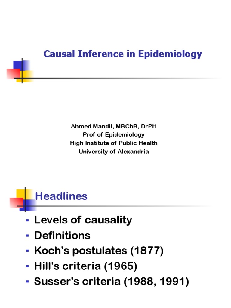 causal relationship in epidemiology