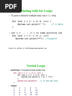 Nested Loops