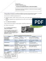 La Oración Simple y Funciones Del Lenguaje.