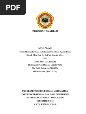 Makalah Ekonomi Syariah Selesai Copy Docx