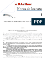 "Le Morte DArthur": Notes de Lecture Volet 130