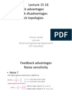 Feedback Advantages 2. Feedback Disadvantages 3 - Feedback Topologies