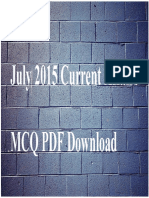 10462 July 2015 Current Affairs MCQ PDF Download