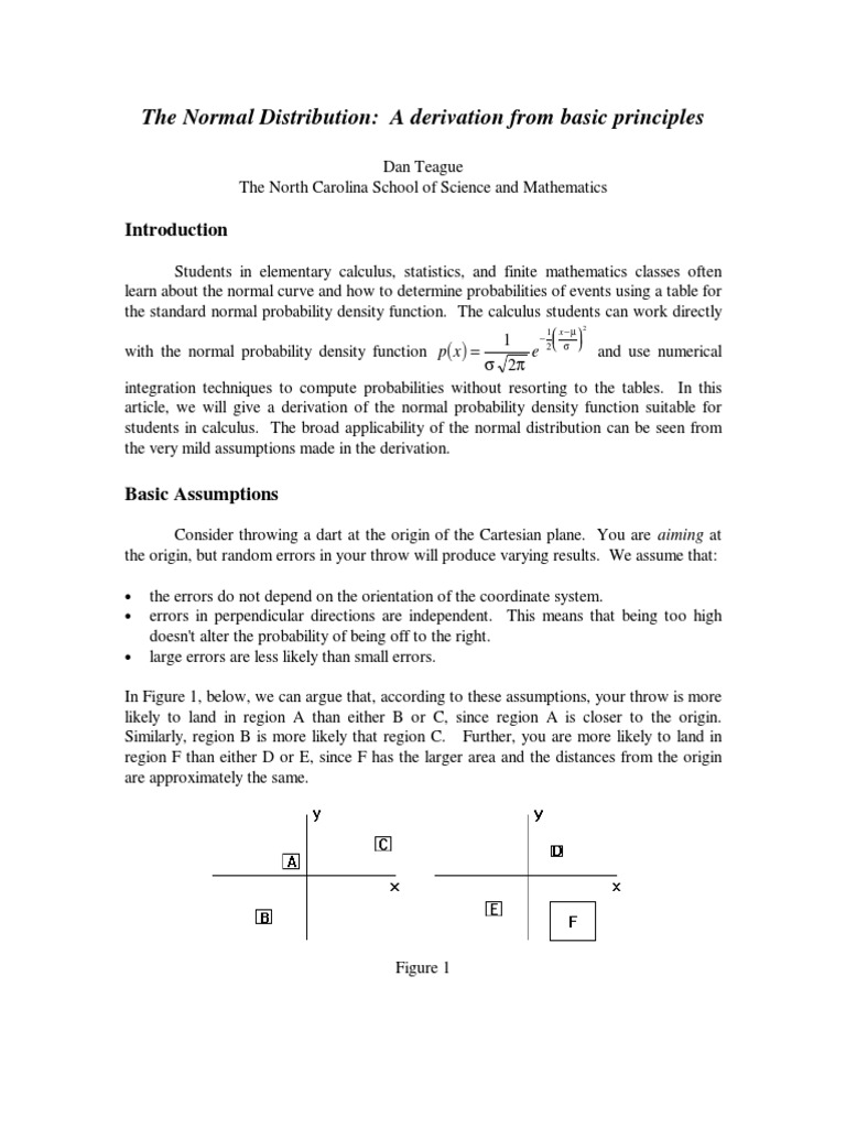 The Derivation of The Gaussian Distribution | PDF | Teaching Methods ...