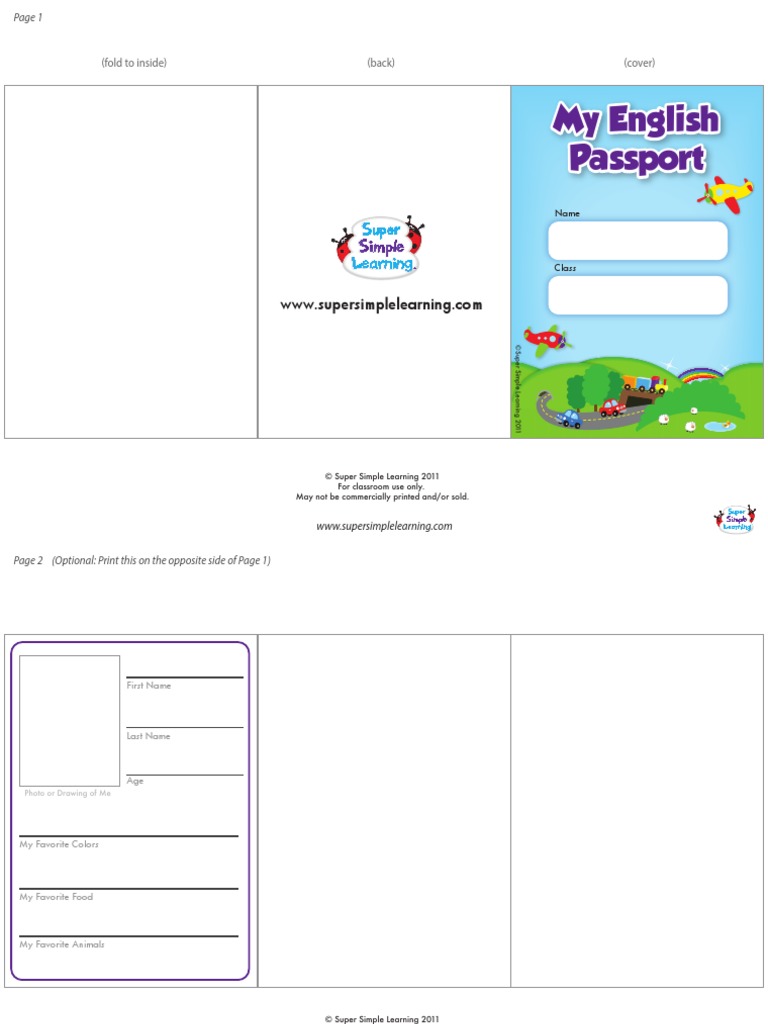 Super Simple Learning Passport | PDF | Language Arts & Discipline