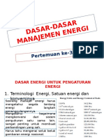 Dasar-Dasar Manajemen Energi
