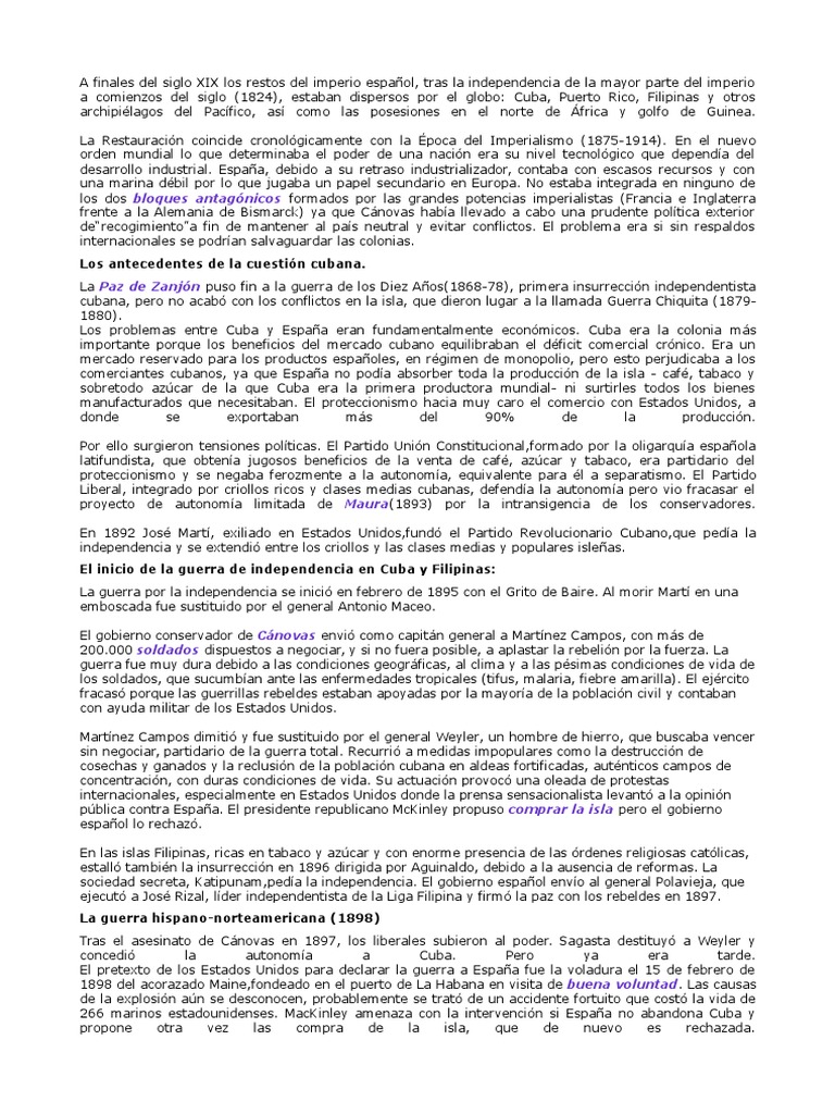 La Guerra De Ultramar Pdf Cuba España