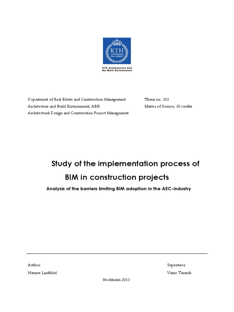 Barriers to BIM Adoption in AEC Industry | PDF | Building Information ...