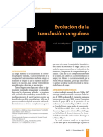 Evolucion de La Transfusion Sanguinea