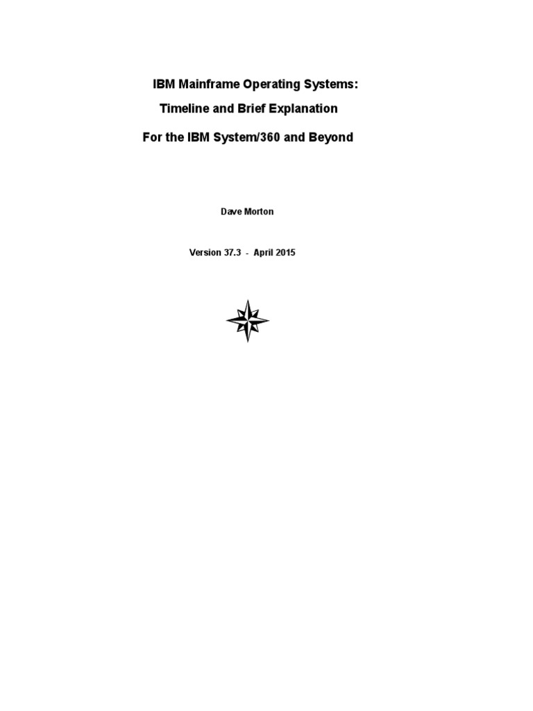 IBM 360 Series Mainframe OSTL | PDF | Operating System | Proprietary ...
