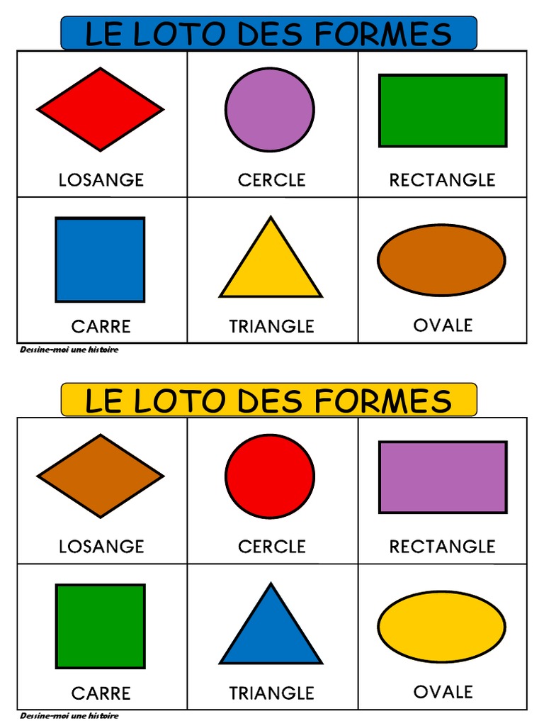 Formes Géométriques Maternelle à Imprimer Pdf Loto Des Formes | PDF | Triangle | Géométrie convexe