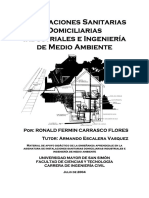 Libro Manual de Apoyo Didáctico Instalaciones Sanitarias Domiciliarias, Industriales e Ingeniería de Medio Ambiente