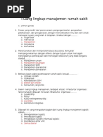 Download Soal Klpk 3 Ruang Lingkup Manajemen Rumah Sakit SPRS D by kia SN306812161 doc pdf