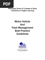Motor Vehicle and Fleet Management Best Practice Guidlines