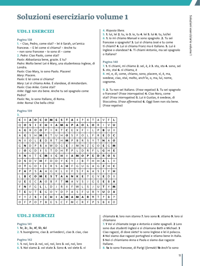 italiano plus a 1 a 2 exercises solutions pdf